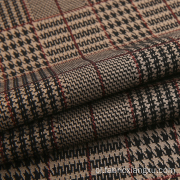 Sprawdź płaszcz Tartan Plaid typu tkaniny